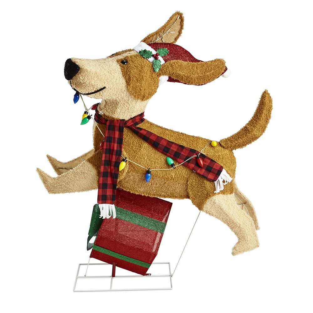 Perrito Navideño Alegre y Saltarín con 144 LEDs de Colores