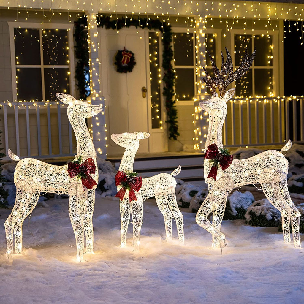 Reno Iluminado con LED – 1,52 m de Altura