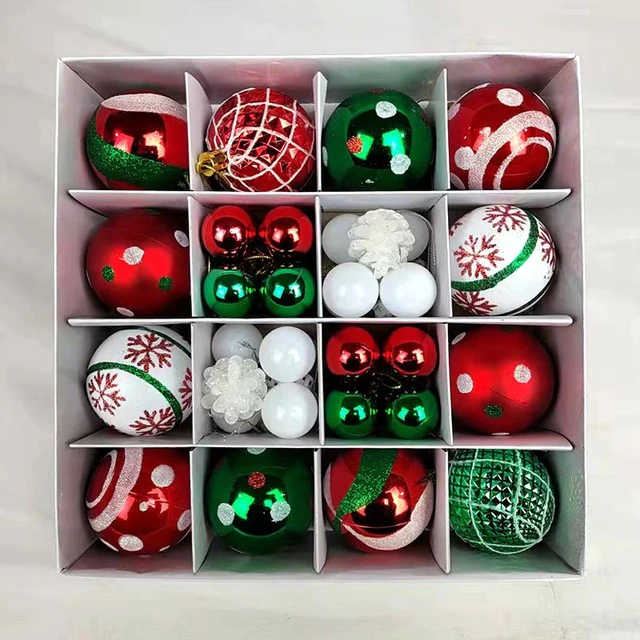 Kit de Esferas Navideñas Decorativas – 42 Piezas