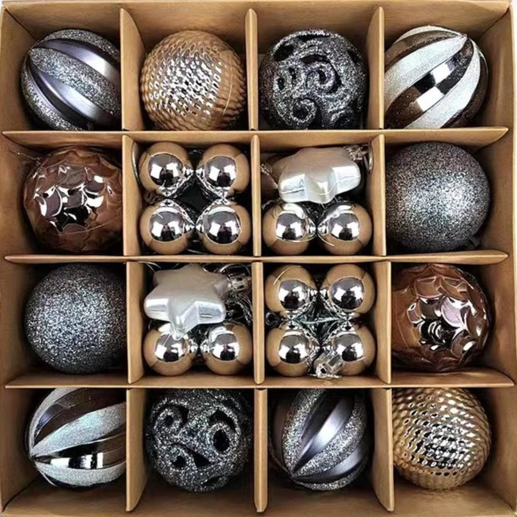 Kit de Esferas Navideñas Decorativas – 42 Piezas