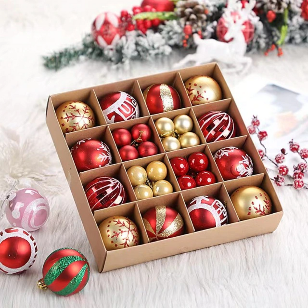 Kit de Esferas Navideñas Decorativas – 42 Piezas