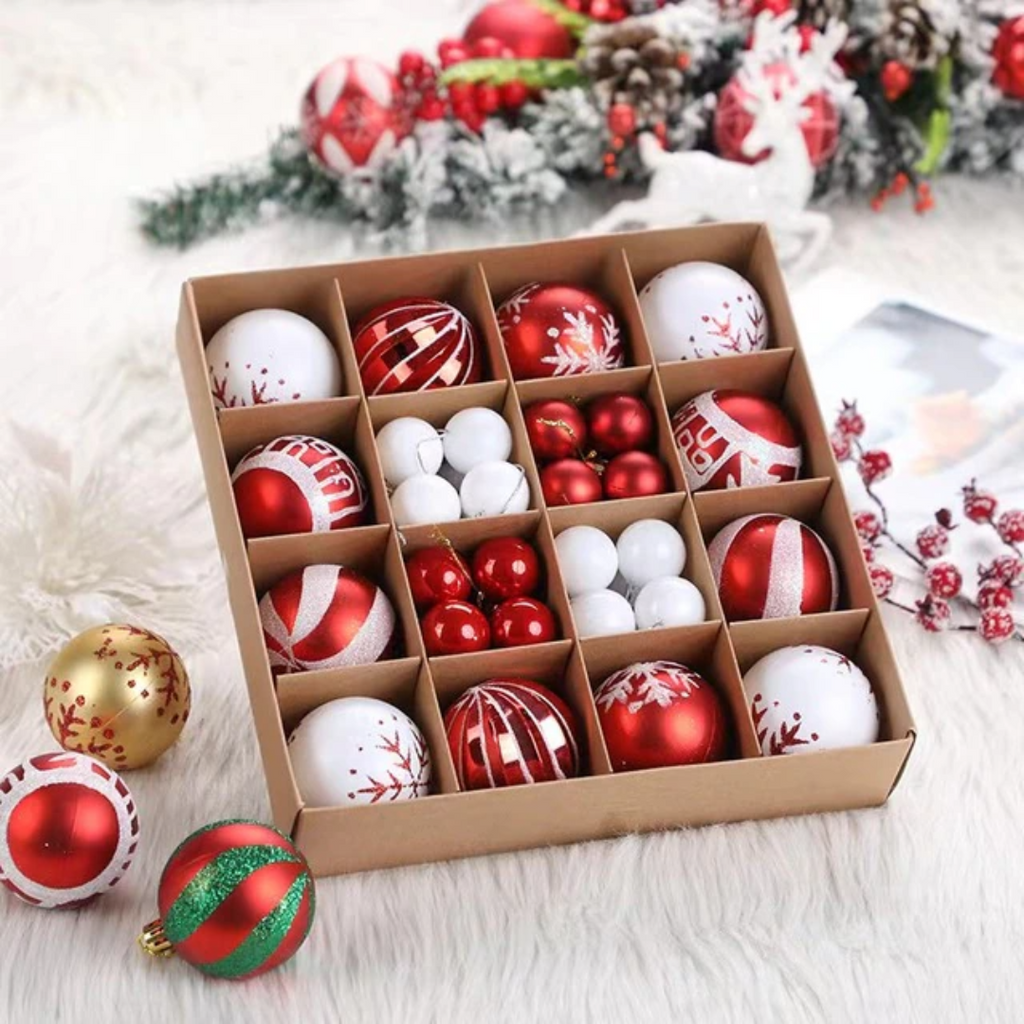 Kit de Esferas Navideñas Decorativas – 42 Piezas