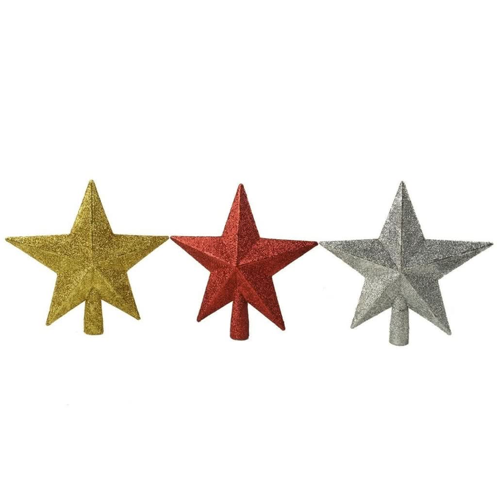 Estrella dorada para decoración de árbol de Navidad – 20 cm