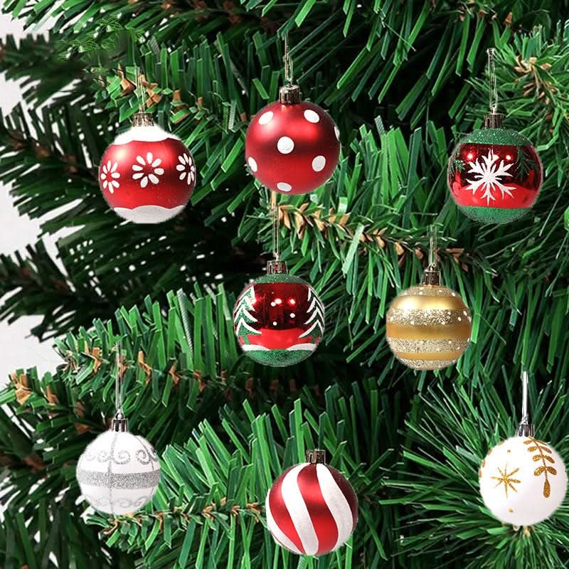 Kit de 6 Piezas de Esferas Navideñas