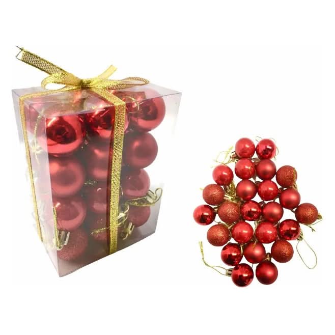 Juego de 48 Esferas Navideñas de 4 cm | Decoración de Navidad