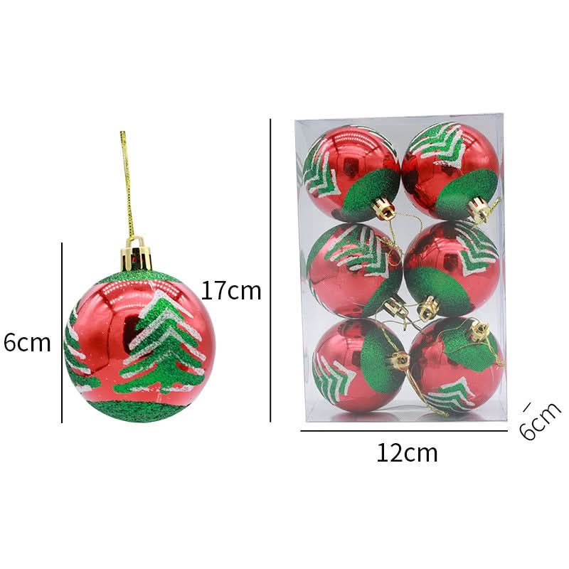 Kit de 6 Piezas de Esferas Navideñas
