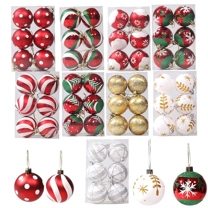 Kit de 6 Piezas de Esferas Navideñas