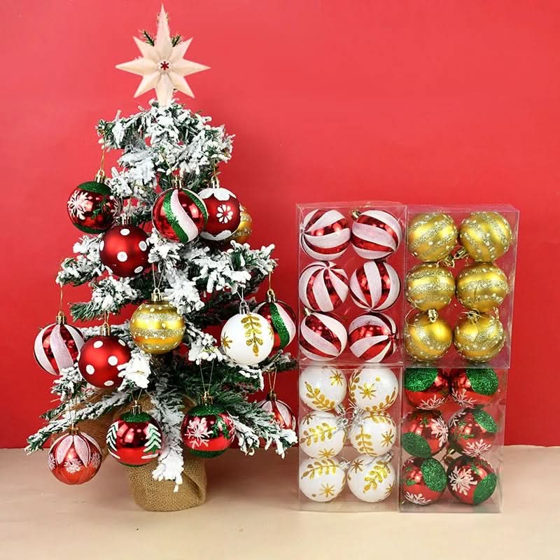 Kit de 6 Piezas de Esferas Navideñas