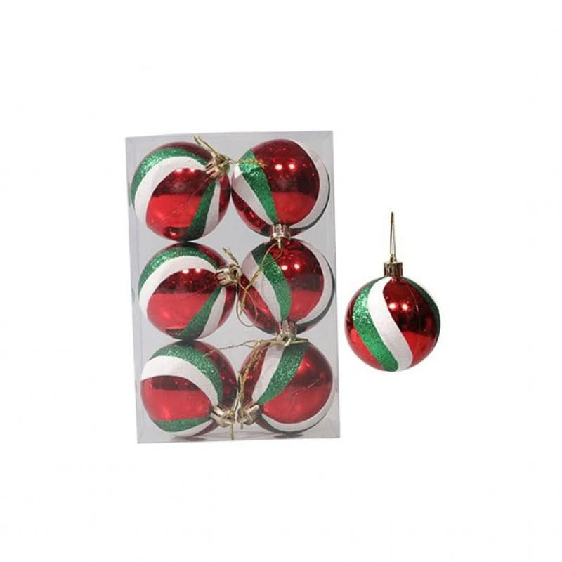 Kit de 6 Piezas de Esferas Navideñas