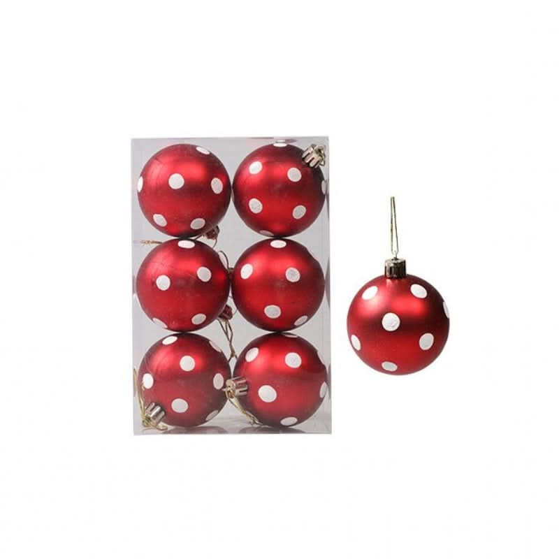 Kit de 6 Piezas de Esferas Navideñas