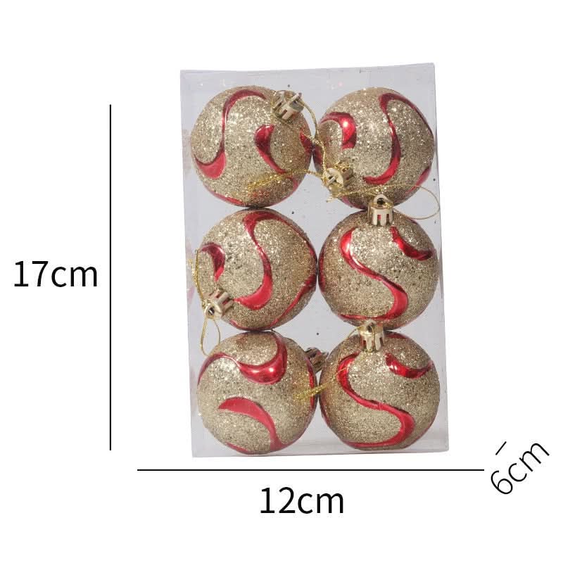 Kit de 6 Piezas de Esferas Navideñas