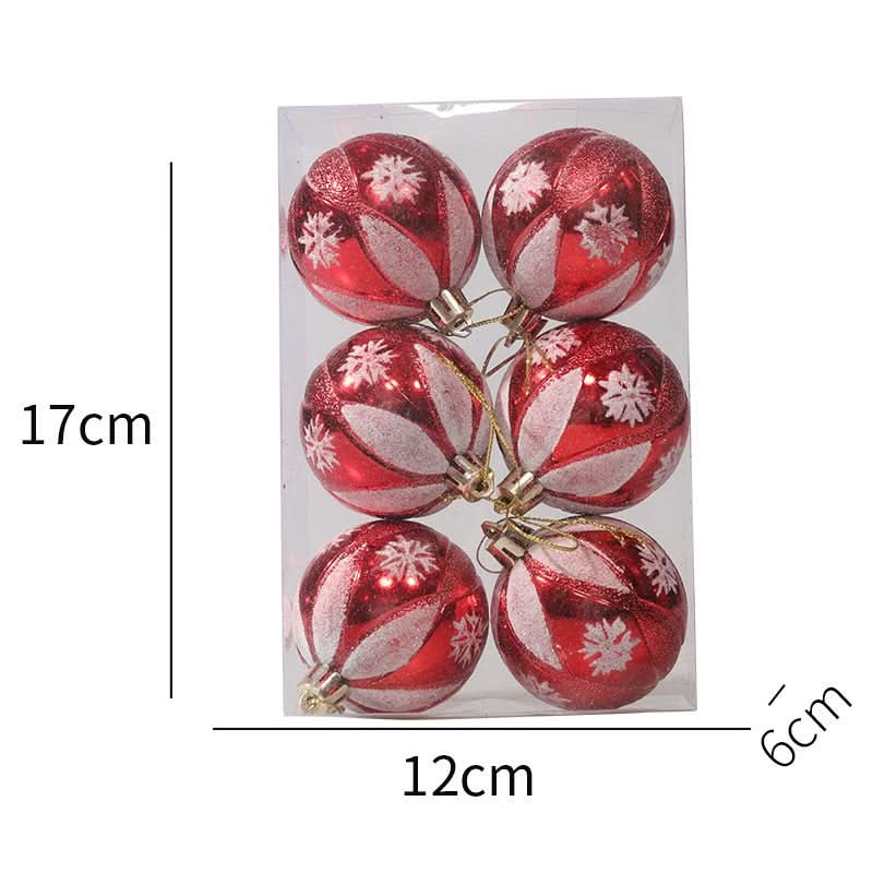 Kit de 6 Piezas de Esferas Navideñas